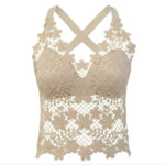 تاپ زنانه ماییلدا مدل گل گلی گیپوری کد 5474-1837