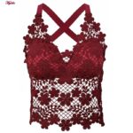 تاپ زنانه ماییلدا مدل گل گلی گیپوری کد 5474-1837