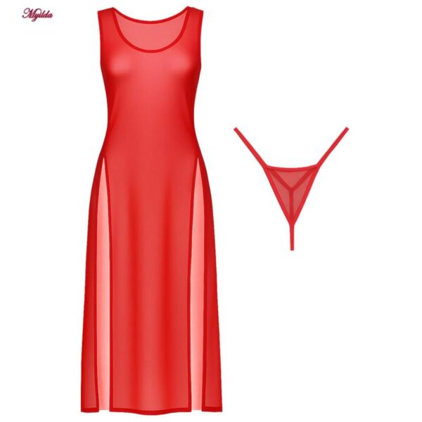 لباس خواب زنانه ماییلدا مدل توری کد 5529-LS53