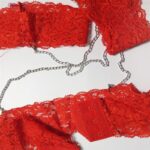 ست شورت و سوتین زنانه مدل گیپوری قلبی کد 5499-2028 به همراه نگهدارنده جوراب