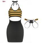 لباس خواب زنانه مدل زنبوری کد 5505-1004