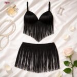 لباس خواب زنانه مدل ریش ریش کد 5620-9044