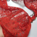 ست شورت و سوتین زنانه مدل گیپوری قلبی کد 5499-2028 به همراه نگهدارنده جوراب