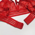 ست شورت و سوتین زنانه رونیا مدل هارنس دار بدون فنر کد 5513-409