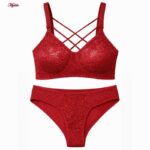 ست شورت و سوتین زنانه ماییلدا مدل گیپور هارنس دوبل فنردار کد 5664