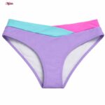 مایو 2 تکه زنانه شین مدل ضربدری کد 5005-7