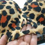 ست شورت و سوتین زنانه ماییلدا مدل لیزری هارنس دار بدون فنر نیم جک پلنگی کد 5669