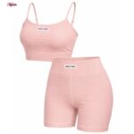 ست نیم‌تنه و شلوارک ورزشی زنانه ماییلدا مدل 5633