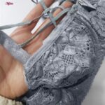 ست شورت و سوتین زنانه ماییلدا مدل گیپور هارنس دوبل فنردار کد 5664