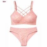 ست شورت و سوتین زنانه ماییلدا مدل گیپور هارنس دوبل فنردار کد 5664