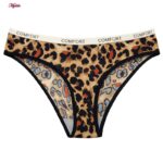 ست شورت و سوتین زنانه ماییلدا مدل لیزری هارنس دار بدون فنر نیم جک پلنگی کد 5669