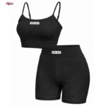 ست نیم‌تنه و شلوارک ورزشی زنانه ماییلدا مدل 5633