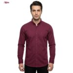 پیراهن آستین بلند یقه برگردان با تنخور معمولی (regular fit) مردانه مدل 5682