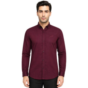 پیراهن آستین بلند یقه برگردان با تنخور معمولی (regular fit) مردانه مدل 5682-52