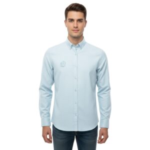 پیراهن آستین بلند یقه برگردان با تنخور معمولی (regular fit) مردانه مدل 5682-55