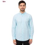 پیراهن آستین بلند یقه برگردان با تنخور معمولی (regular fit) مردانه مدل 5682