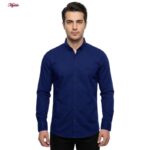 پیراهن آستین بلند یقه برگردان با تنخور معمولی (regular fit) مردانه مدل 5682
