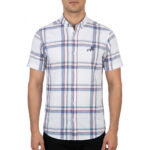 پیراهن آستین کوتاه یقه برگردان با تنخور معمولی (regular fit) مردانه مدل 5682-42