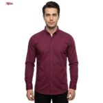 پیراهن آستین بلند یقه برگردان با تنخور معمولی (regular fit) مردانه مدل 5682