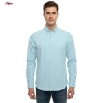 پیراهن آستین بلند یقه برگردان با تنخور معمولی (regular fit) مردانه مدل 5682