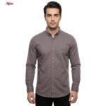 پیراهن آستین بلند یقه برگردان با تنخور معمولی (regular fit) مردانه مدل 5682